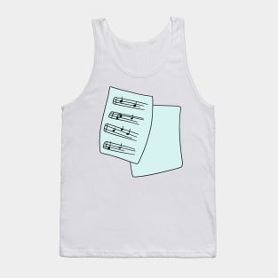 Sheet Music Tank Top